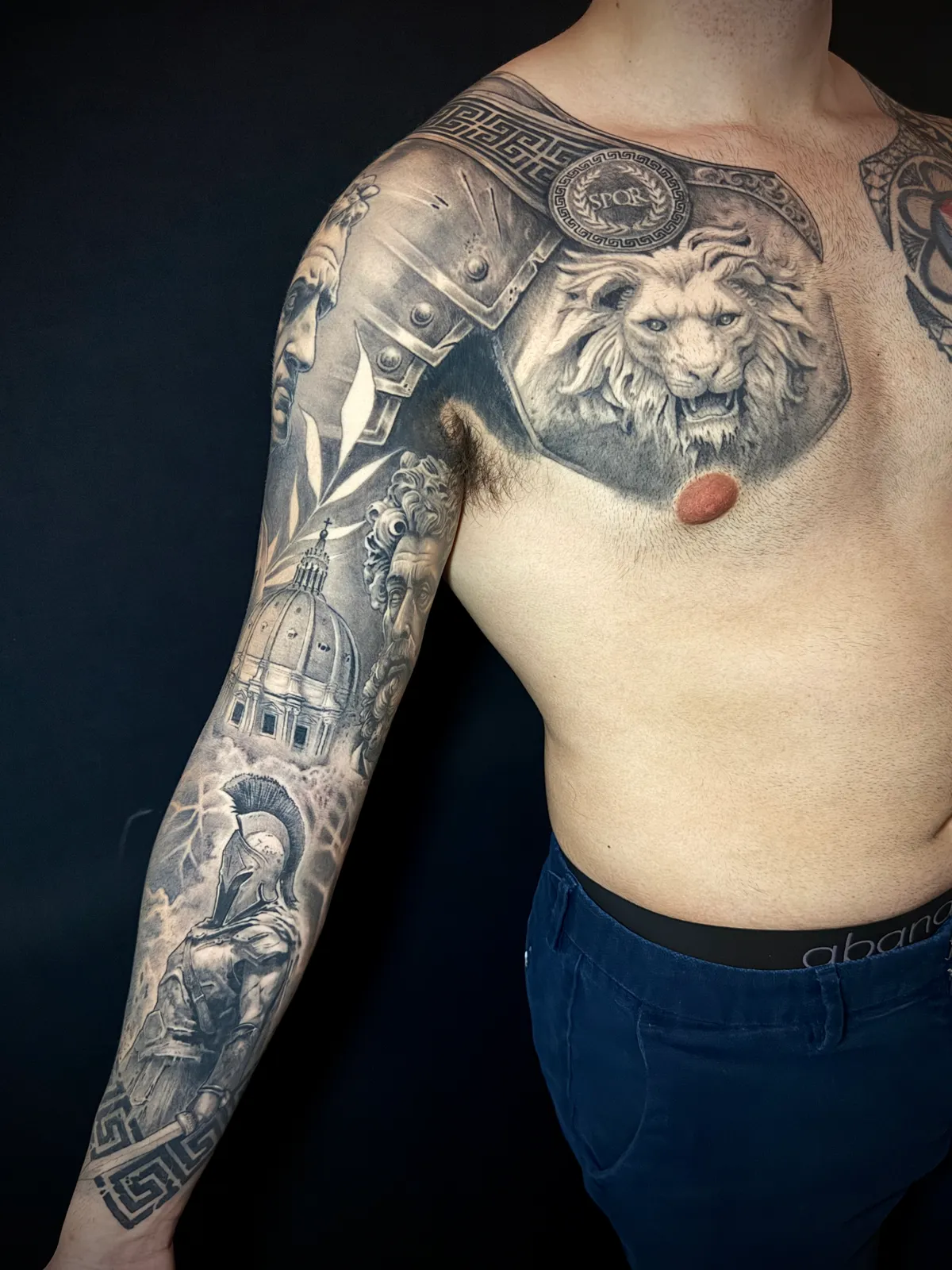 Tattoo artist at work