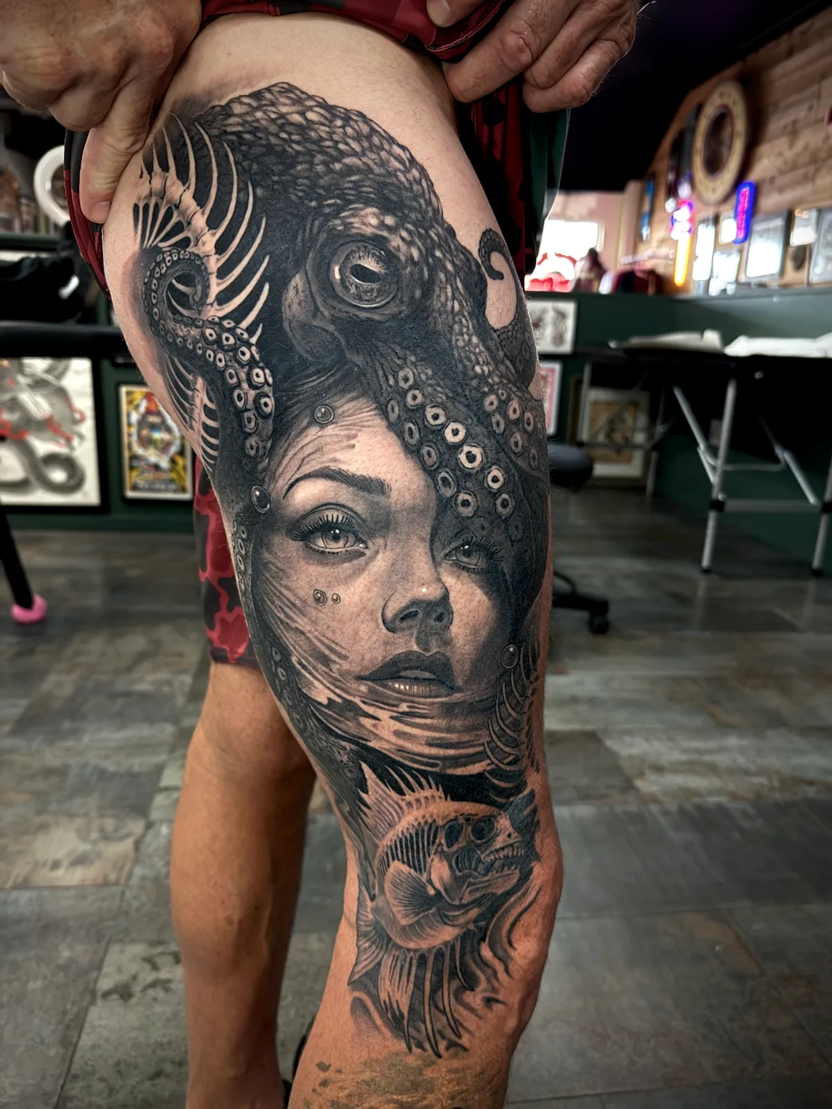 Well-healed tattoo example